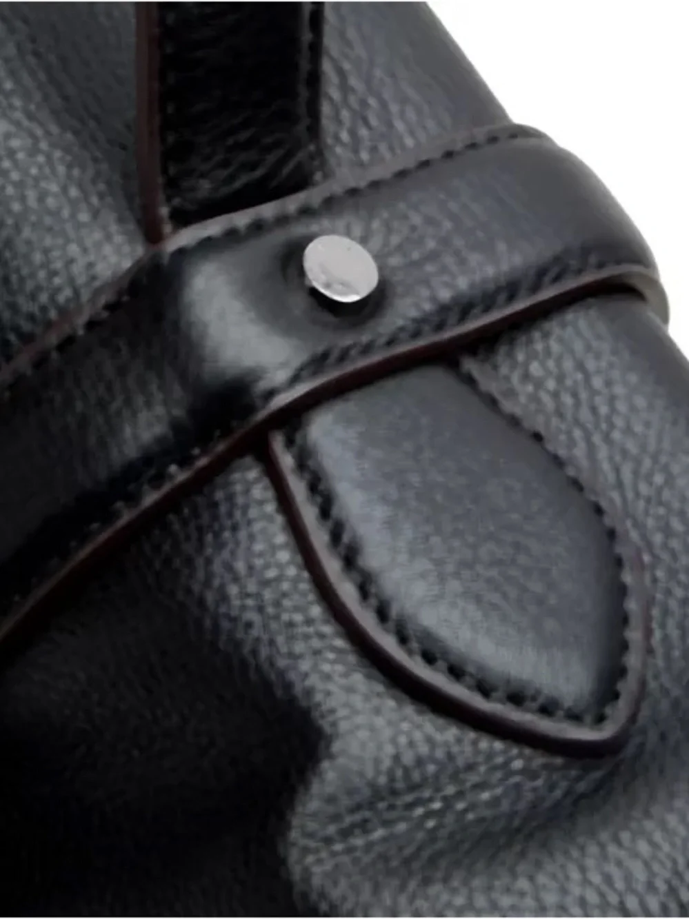 Ted‎ Baker Black Leather Buckle Briefcase